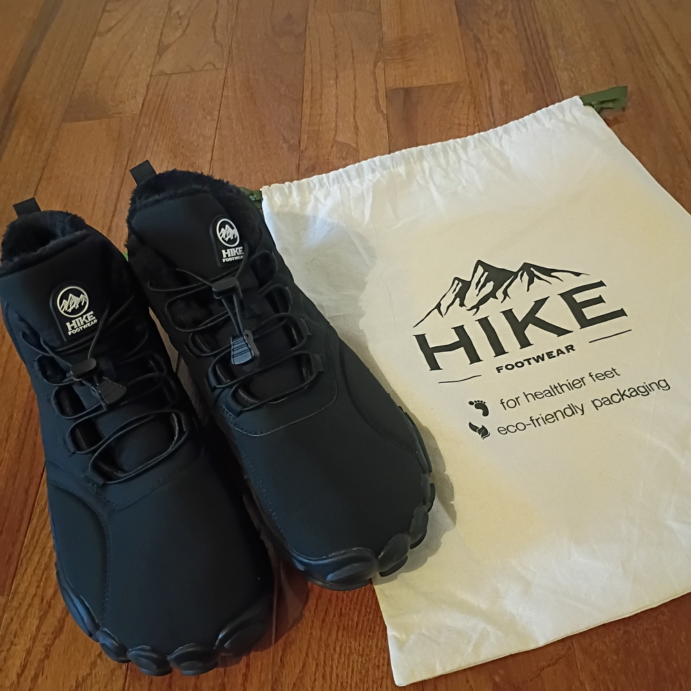 HIKE Footwear Black Hiking Boots for Men